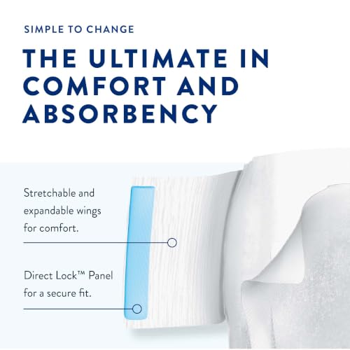 Image of Prevail Air Overnight Incontinence Adult Brief with Refastenable Tabs | Tape Style Diaper for Heavy Incontinence | Adult XLarge Diaper |Adult Diaper 60 - Count