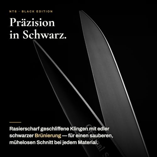 Foto von NTS-Solingen Schere aus der BLACK EDITION | Küchenschere | Allzweckschere | Haushaltsschere | 18 cm - 7,0