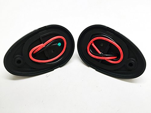 Marine Boat Pair Of Green Red Navigation Side Light Black Nylon Housing 12V 10W #TOP4