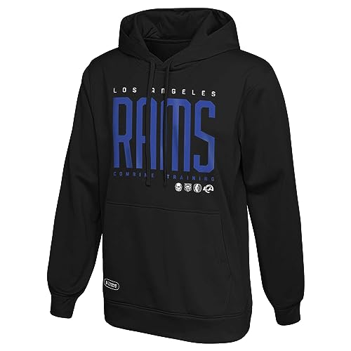 Outerstuff NFL Men's Legendary Performance Hoodie - Los Angeles Rams, Large