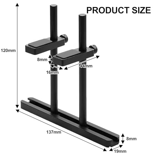 Soporte para tarjetas gráficas de doble barra, altura ajustable deslizante, soporte para tarjetas gráficas para componentes de ordenador, soporte para GPU para ITX MATX ATX (128 mm) (varilla doble) - imagen 3