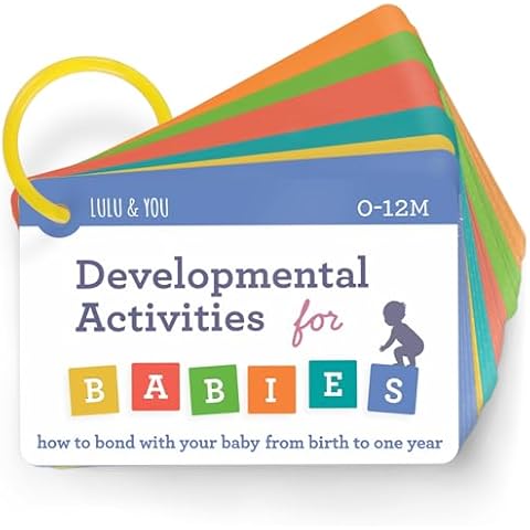 Lulu & You Baby Activity Cards - Playtime Ideas Focused on Baby Development and Stimulation - Newborn Activities from Birth to 1 Year – 0-12 Months Old Baby Must Haves - Baby Activity Book Cover