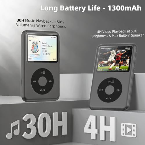 Image of Innioasis 64GB Mp3 Player with Bluetooth, Lossless DSD DAC FLAC Support, Y2 Classic Dedicated Music Player with Playlists, Nostalgia Design, Supports up to 2TB Black