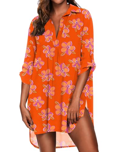 Image of Ekouaer Swimsuit Coverup for Women Bathing Suit Cover Up 2026 Summer Beach Vacation Outfits