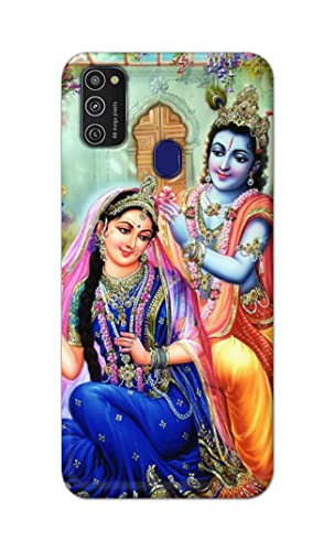 Image of Printed Hard Back Cover Case for Samsung Galaxy M21 | Samsung M21 2021 Edition Back Cover (Radha Krishna) -1803