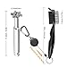 Golf Groove Sharpener Tool, Gzingen Golf Club Groove Sharpener and Retractable Golf Club Brush, Golf Accessories for Golfers, Practical Sharp and Clean Kits for All Golf Irons (silver)