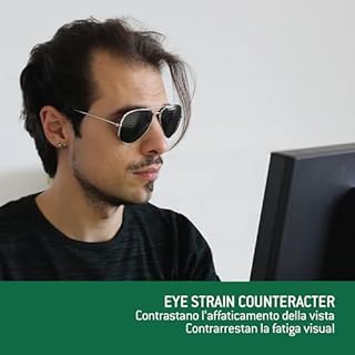 NATURALIGHT Lunettes à sténopé Bauxite - Méthode de Bates - Gymnastique Oculaire pour Entraîner la Vue