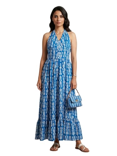 Image of Leriya Fashion Dress for Woman | Elegant Floral Printed | Western Dress for Women | One Piece Maxi | Rayon Western | Women Party