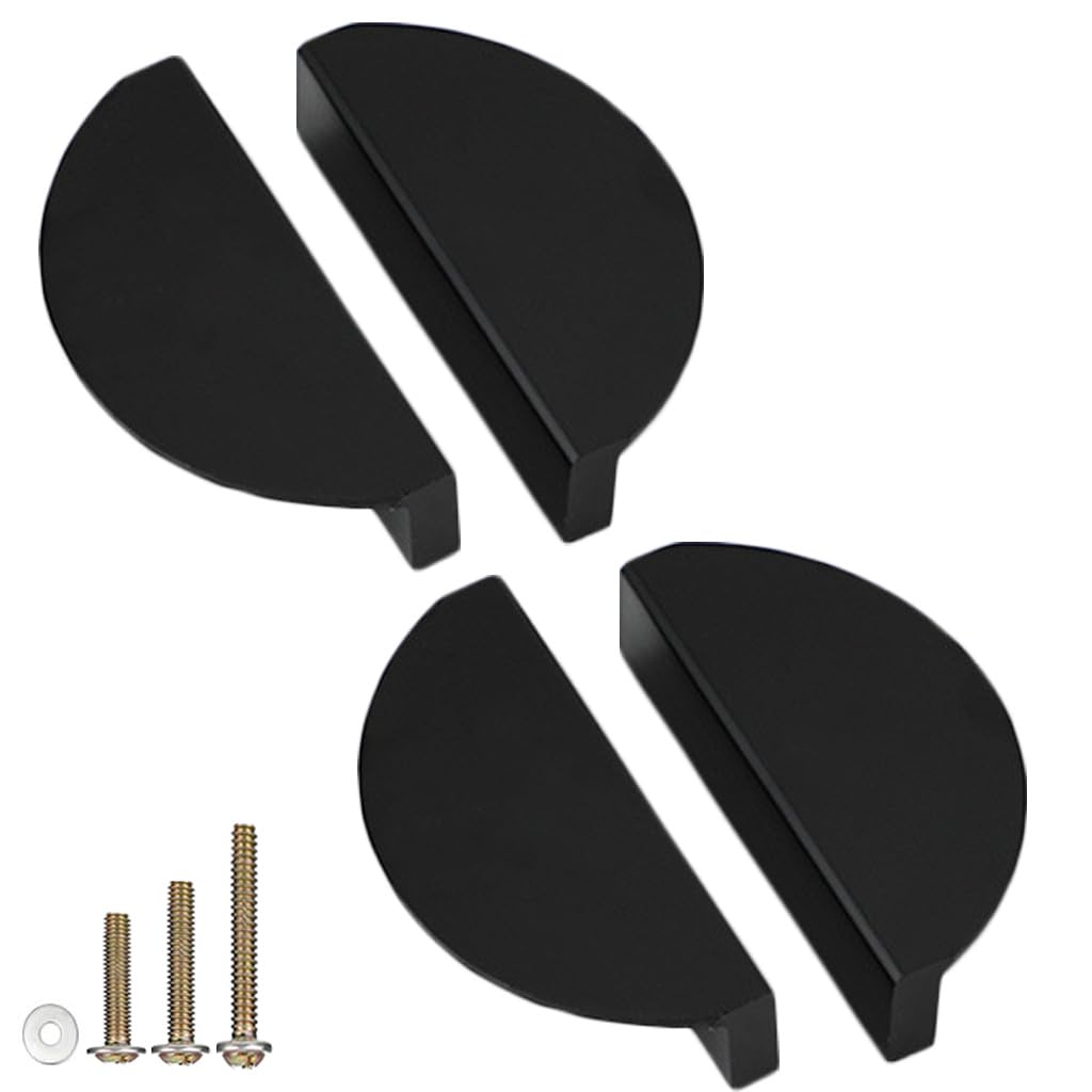 Lot De 2 Poignées D'armoire Demi-lune En Alliage D'aluminium