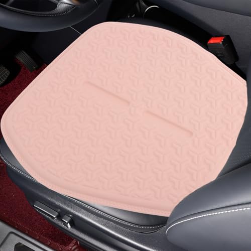 LY4U Grandes Cojines de Gel, Cojines de Automóviles de Superficie 3D Transpirables, Alivian la Presión Sedentaria de Sillas de Oficina/Sillas deRuedas Comésticas, Rosa
