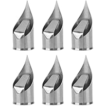 Pssopp 6Pcs Sewing Lapel Angler, Sewing Fingerthing Pusher Buckle Design Finger Protector Stainless Steel Finger Lapel Angler for Sewing Quilting