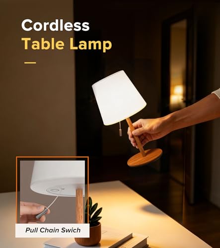 keysays Shower Lamp 5400mAh Cordless Rechargeable Table Lamp for Bathroom - image 4