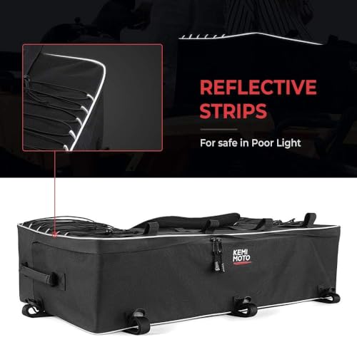 Image of KEMIMOTO Upgraded ATV Storage Bags, 55L ATV Rear Seat Storage Bag