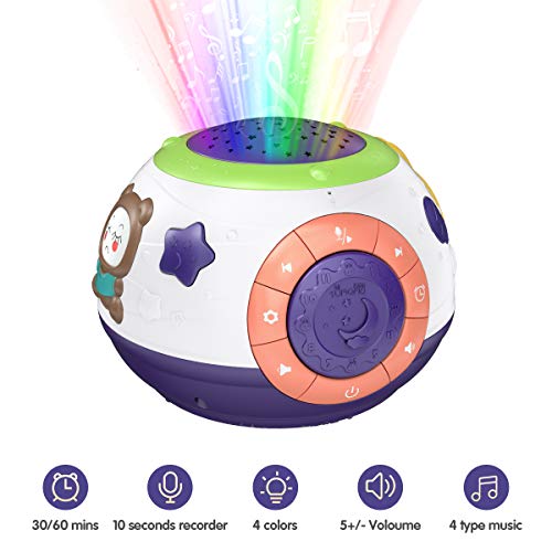 Tumama Baby Toy Gifts For Newborn, Toddlers Night Light Star Projector, Baby Sleep Soother Sound Machine, Talking Baby Toys #TOP3