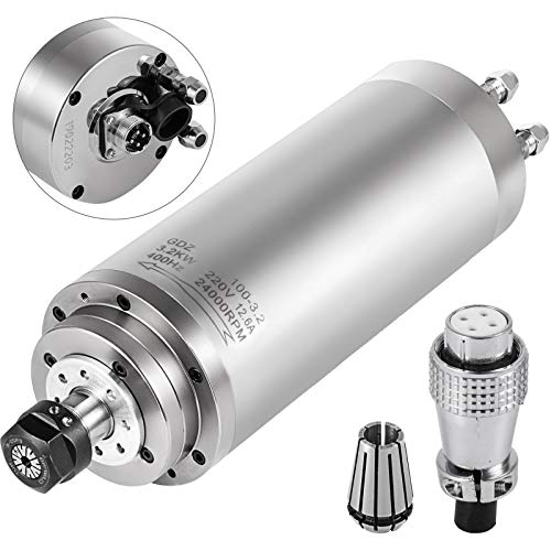 Mophorn Cnc Spindle Motor 3Kw Cnc Spindle Kits Er20 Water Cooled Spindle Motor 8000-24000 R/Min For Cnc Router Engraving Milling Machine #TOP8