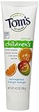 Tom's of Maine Natural Children's Fluoride Toothpaste, Outrageous Orange Mango, 4.2 Ounce