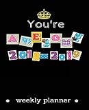 You Are Awesome : 2018-2019 Weekly Planner: Classic Black, 2018-2019 : Christian Planner, Prayer & Gratitude Journal, 17 Month Calendar Weekly & Monthly Planner, August 2018 - December 2019, Portable 7.5" x 9.25" (17-Month Daily Weekly Monthly Planner, Organizer, Agenda and Calendar).