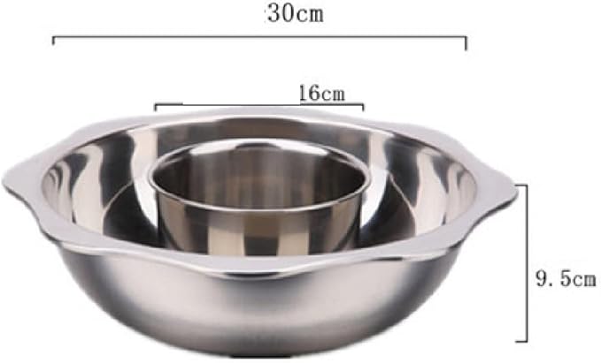 Olla de Acero Inoxidable para Hot Pot, Compatible con Inducción miniatura 3