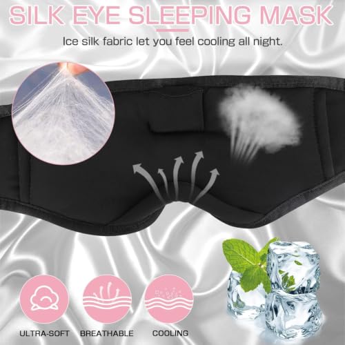 Image of LC-dolida Sleep Mask with Bluetooth Headphones, Sleep Headphones Bluetooth Sleep Mask 3D Sleeping Headphones for Side Sleepers Best Gift and Travel Essential