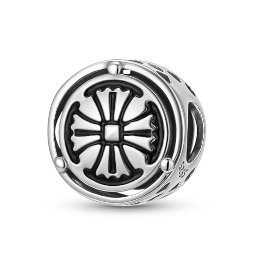 925 Sterling Silver Skull Charms for Bracelet Necklace - Black Gold Anatomical Heart, Lung, Brain, Skeleton, Gothic Butterfly - for Mother Sister