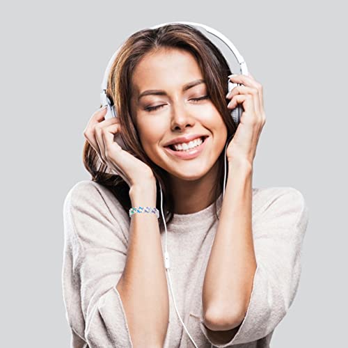 Ushobe Rhinestone Cuban Bracelet Hip Hop 12Mm Rainbow Pride Bracelet Link Bracelet Diamond Chain Bracelet Cuban Wrist Bangle Jewelry For Men Women 18Cm #TOP3