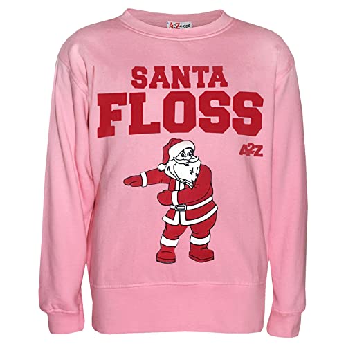 Pull Noël enfant rose à offrir en cadeau de fin d'année pour fille garçon