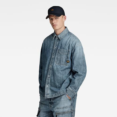 Miniatura 2 de G-Star Para Hombre Camisa Boxy Fit, Azul Faded Monsoon D23007-D499-G564 , Xs