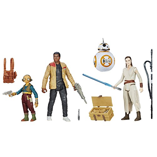 Star Wars: The Force Awakens, Takodana Encounter 3.75 Inch Action Figure Set [Maz Kanata, Finn, Rey, and BB-8]