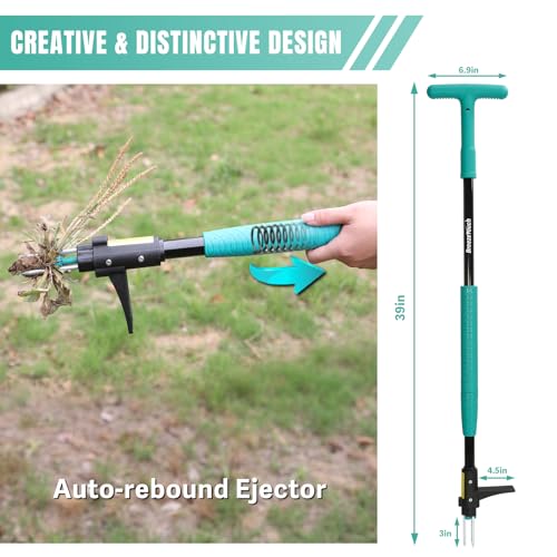 Breeze Touch 39 Inch Weed Pulling Tool, 3-Claw Detachable Weed Puller Tool With Long Handle thumb #4