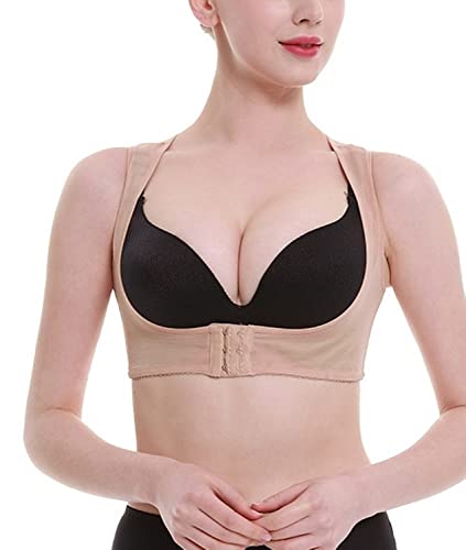 Image of Fabme Nylon Women's Bust Lifter, Posture Improver, Push-Up Bra (S to XXL) (Black, Skin)