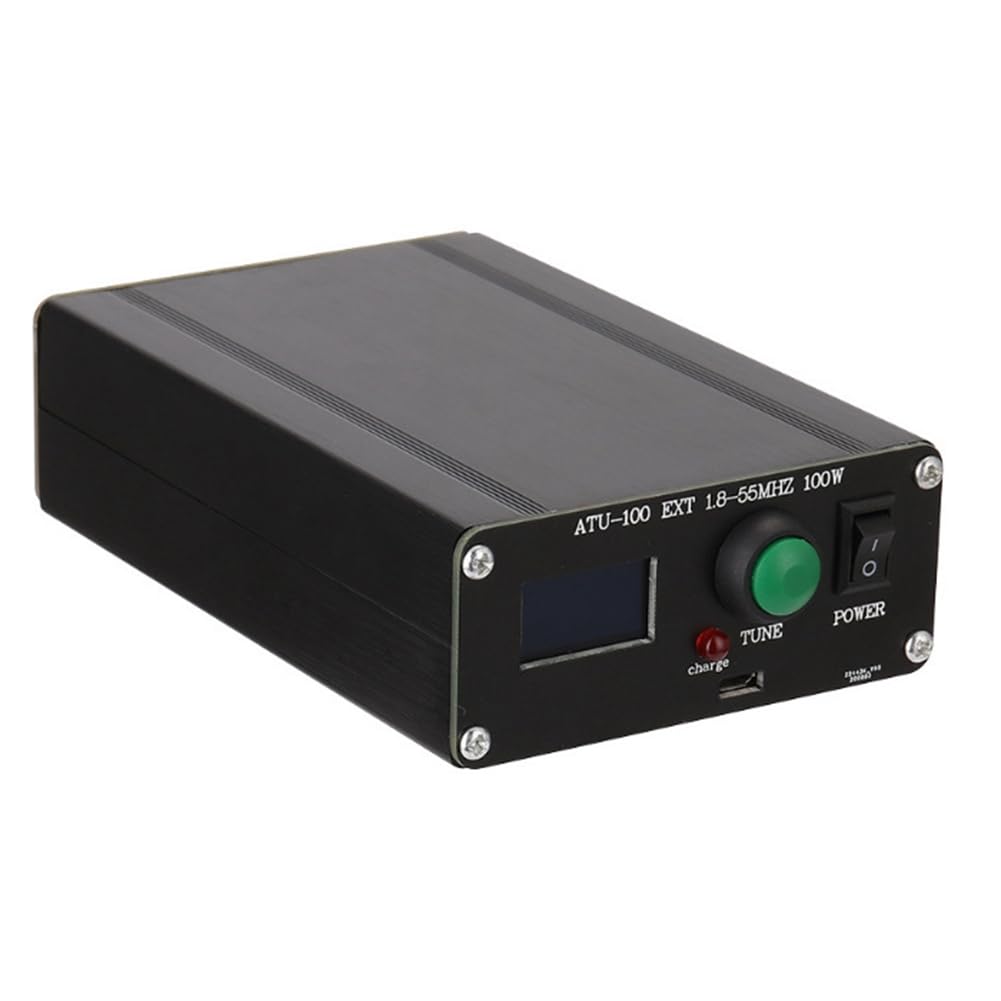 Mini Sintonizador de Antena Automático para Equipos de Radio 1.8-55 MHz 0.96 IN con Carcasa ATU-100 Sintonizador de Antena 1.8-55 MHz