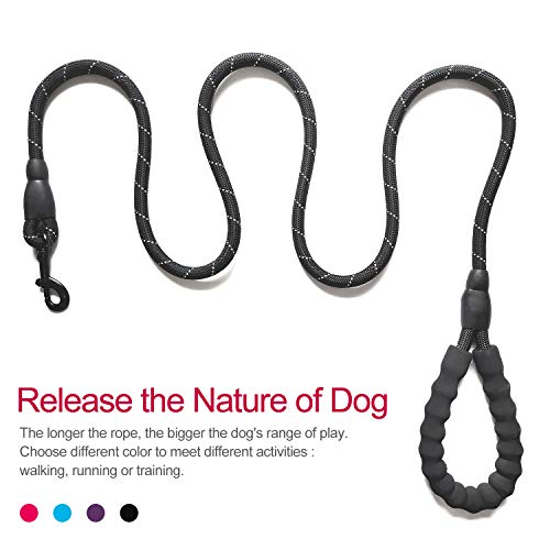 VLDCO 10 FT Strong Dog Leash Extra Heavy Duty Rock Climbing Rope Comfortable Padded Handle Highly Reflective Threads for… - Image 6