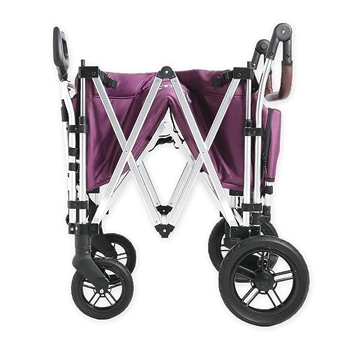 Carrello Pieghevole Fuxtec Super Plus CTL950, Carretto Bollerwagen Viola, Estensione Della Cabina, Per Bambini, Trasporto, Spiaggia, Città Da Traino O Spinta, Portata 75 Kg, Vagone Da Giardino - 5