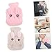 Ipetboom 2pcs Cute Plush Water Bottle Hand Warmer for Girls Reusable Hot Water Pouch Winter Heating Supplies
