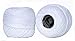 LE PAON White 50g SIZE8 Pearl Double-Mercerized Cotton Crochet Thread in Balls,Colorful Knitting Yarn Balls Great for Hardanger Friendship Bracelets Total 1000yards 2 Balls (Color No.5200