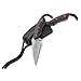 CRKT S.P.E.W. EDC Fixed Blade Knife with Sheath: Compact Utility Neck Knife, Bead Blast Blade, Textured G10 Handle, Nylon Sheath, Belt Loop 2388