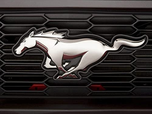 Image of VRT 3D Chrome Emblem Automotive Car, Bike Badges Logo Self Adhesive Sticker (Horse, Silver)