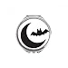 Moon Bat Happy Fear Halloween Hand Compact Mirror Round Portable Pocket Glass