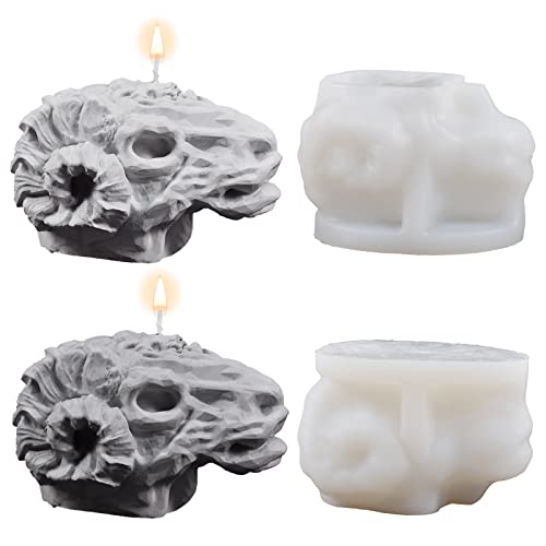 3D Skull Mold Skull Sheep Candle Mold Sheep Soap Mold Animal Mold Skull Candle Mold Silicone Mold For Resin Candle Mold Clay Mold Soap Mold Candle Making Mold Making Molds Craft Supplies Ghost Mold #TOP2