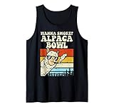 Wanna Smoke Alpaca Bowl Weed Funny Cannabis 420 Stoner Gift Tank Top