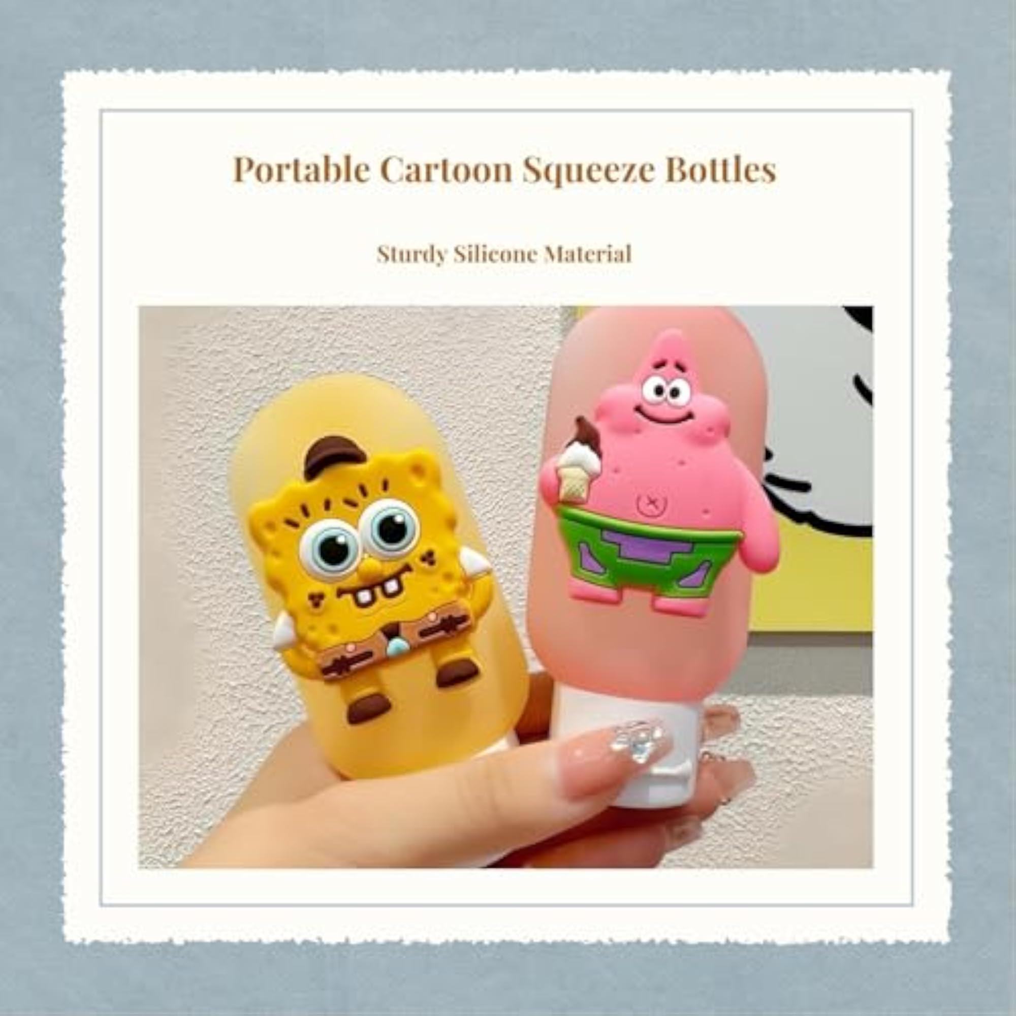 Travel Size Silicone Squeeze Bottles, 2pcs Leakresistant
