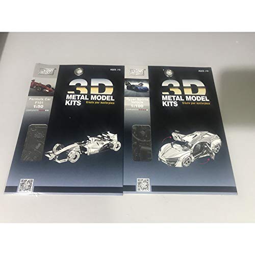 2Pcs Motu 3D Metal Puzzle Hyper Sport Vehicle + Formula Car F101 Model Kits Diy 3D Laser Cut Jigsaw Toys I31126 I21120 #TOP1