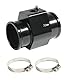 Flaconi Auto Wassertemperatur Verbindungsrohr,1.1”-1.57” Wassertemperatursensor Kühlerschlauch Auto,Joint Rohr Schlauch Sensor Gauge Adapter mit 2 stücke Schellen,Geeignet für die meisten Autos (32mm)