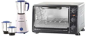 Bajaj 2200 TMSS 22-Litre OTG (Silver) & Bajaj Pluto Mixer Grinder, 500W, 3 Jars (White)