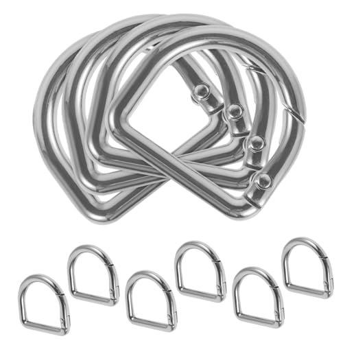 Uonlytech 10 Piezas De Anillo De Metal Con Hebilla De Resorte En Forma De D Para Correa De Mochila Y Bolso