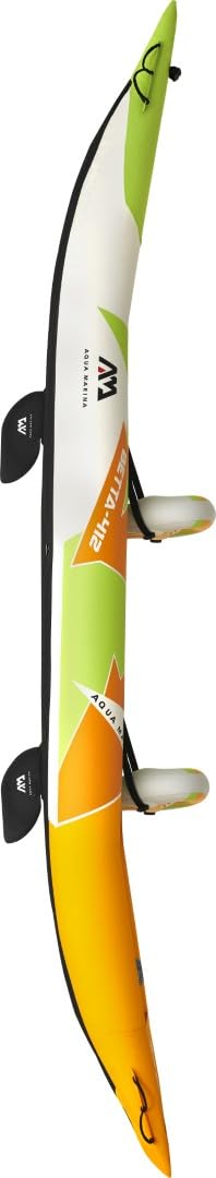 Aqua Marina - Kayak Betta para 2 personas – Kayak hinchable con asientos de punto de caída, respaldo ajustable, PVC de alta presión, montaje ligero, sistema de aletas y kit de accesorios