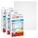 Produktbild tesa Insect Stop Standard Fliegengitter für Fenster im 3er Pack - Insektenschutz zuschneidbar - Mückenschutz ohne Bohren - 3 x Fliegen Netz weiß - 130 cm x 150 cm
