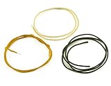 Gavitt Cloth-covered Vintage-style Pushback Guitar Wire - 9 Feet Tri-color (Black, White,Yellow)