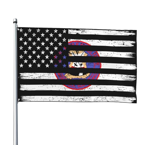 Durable US And Flag Of The Lower Brule Sioux Tribe Flag 4x6 Ft Heavy Duty Outdoor Decorative Banner Polyester Home Flags Yard Lawn 4by6 Welcome Flag
