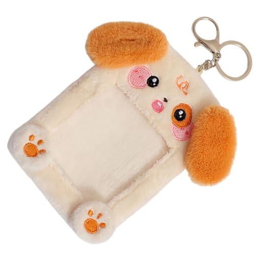 Funda de peluche para tarjetas: ideal para colgar en la mochila escolar